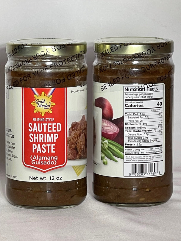 Gold Medal Sauteed Shrimp Paste (Alamang Guisado) 12 Oz (2-Pack)