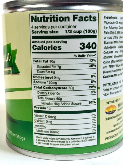 Sunrise Coconut Pandan Sweetened Condensed Creamer 13.75 oz