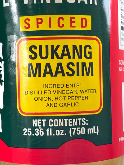 Datu Puti White Vinegar SPICED Sukang Maasim 25.36 f oz 750 mL