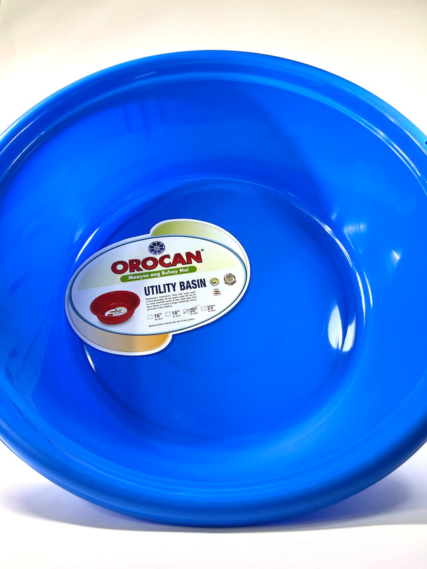 Orocan Plastic Utility Basin (Blue) 1 lb 20" diameter