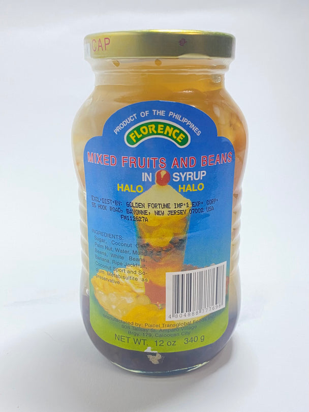 Florence Mixed Fruits and Beans in Syrup 12 oz 340 g