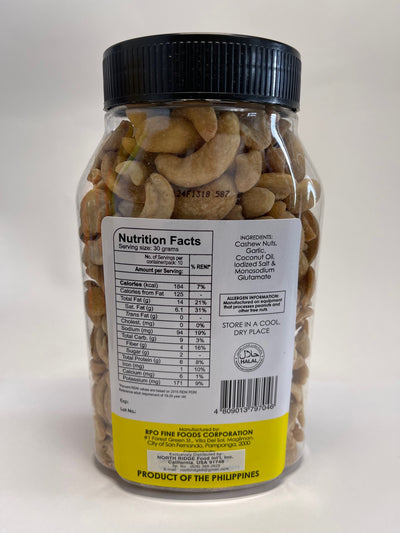 Wow Kasoy Cashew Nuts with Crispy Garlic Chips 10.58 oz