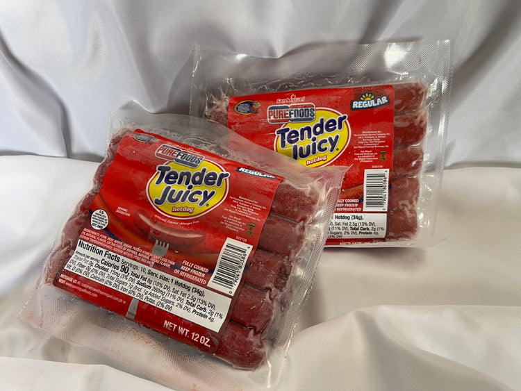 San Miguel Purefoods Tender Juicy Hotdogs 12 oz per pack (2-PACK)
