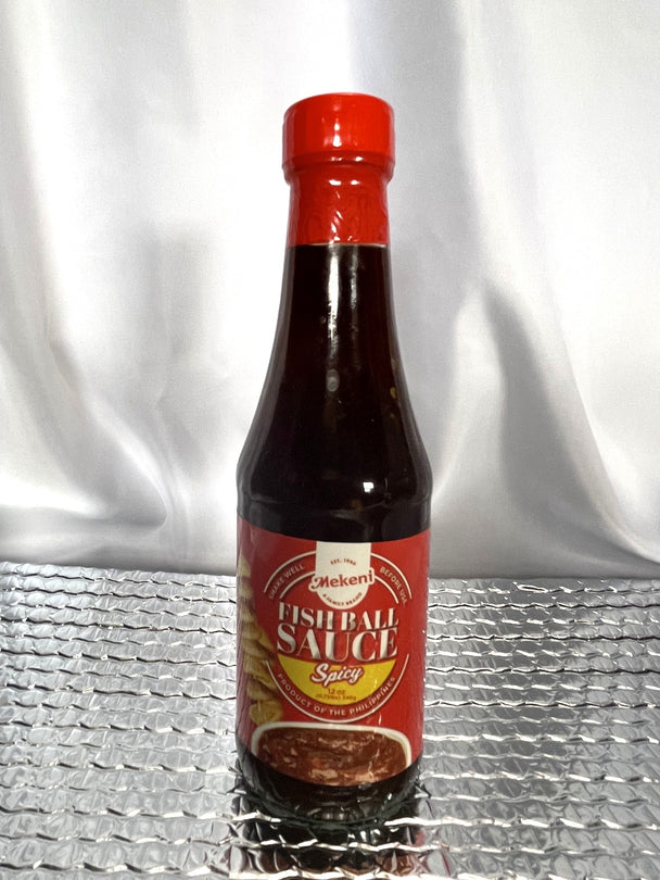 Mekeni Fishballs Sauce - SPICY 12 oz bottle