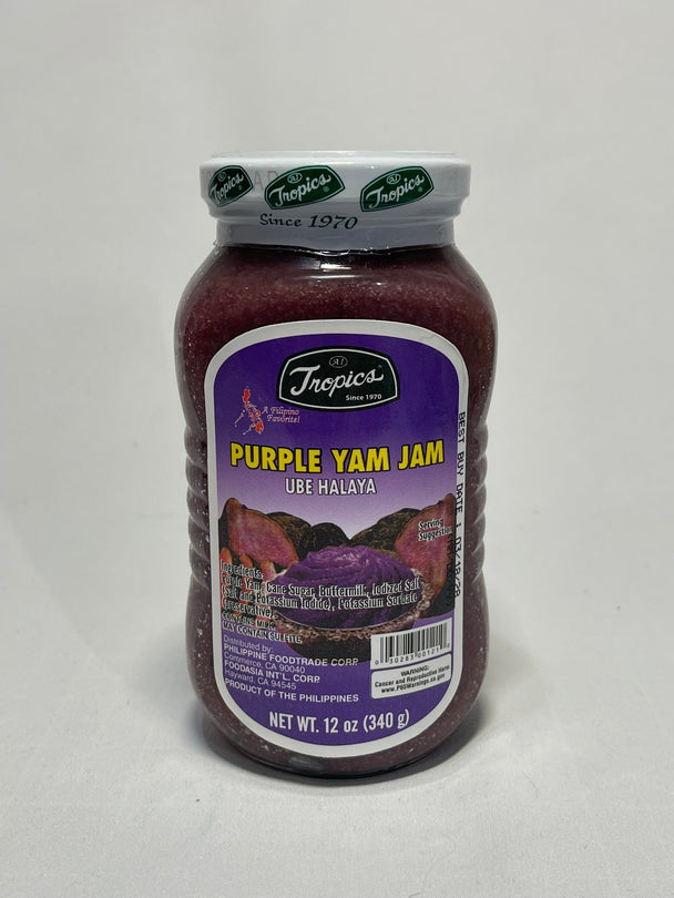 Tropics Purple Yam Jam Ube Halaya 12 oz