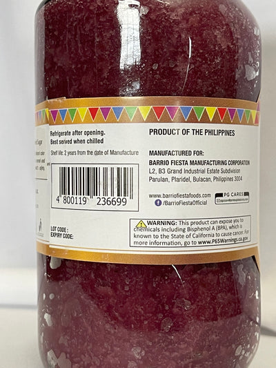 Barrio Fiesta Purple Yam Jam (Halaya) 12 oz
