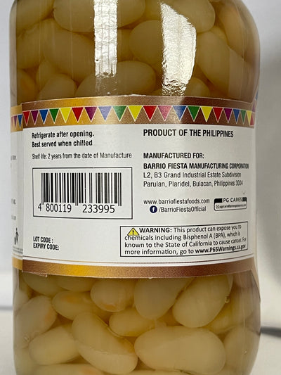 Barrio Fiesta White Beans in Syrup 12 oz