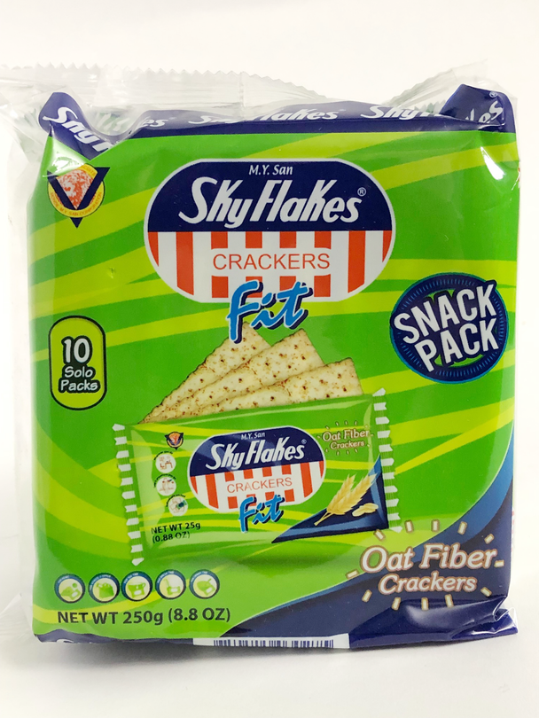 MY San Sky Flakes Crackers Fit Oat Fiber Crackers 10 Pack 250g 8.8 oz