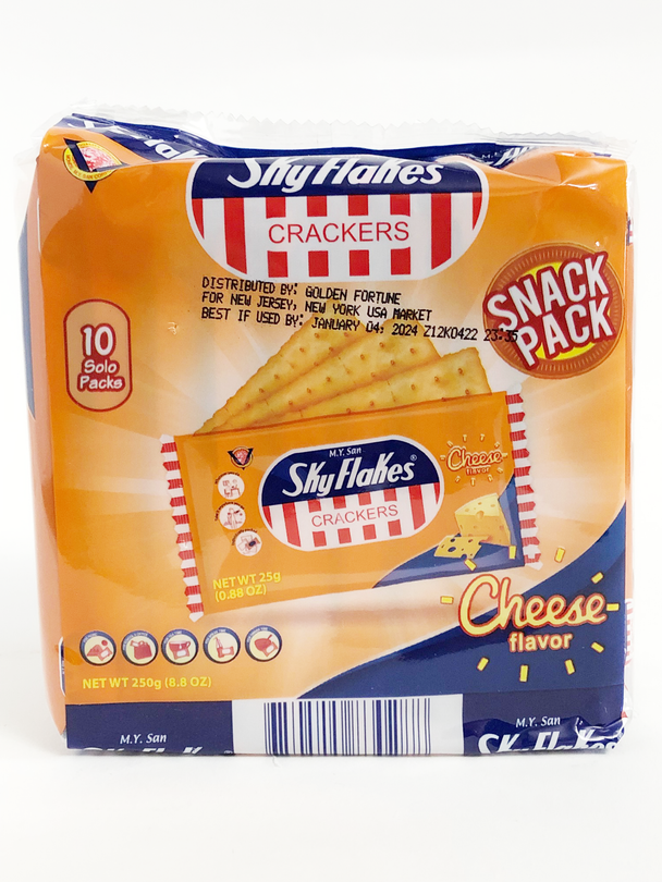 My San Skyflakes Snack Pack Cheese Flavor 10 Solo Packs 250g 8.8oz