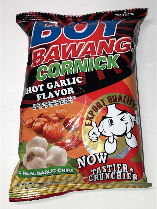 Boy Bawang Cornick Hot Garlic Flavor 90 grams