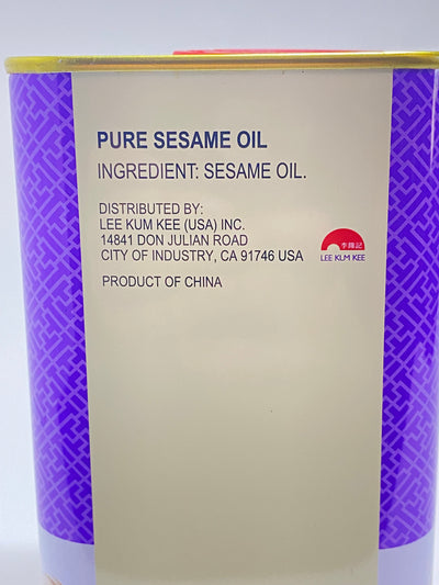 Lee Kum Kee Pure Sesame Oil 55.7 fl oz (1.74 qt) 1.65 L