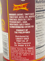 Ligo Extra Hot Sardines 5.5 oz 155g