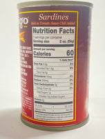 Ligo Extra Hot Sardines 5.5 oz 155g
