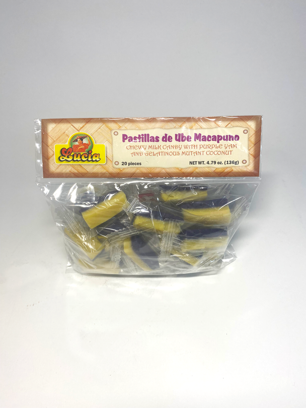 Lucia Pastillas de Ube Macapuno 4.79 oz (136g)