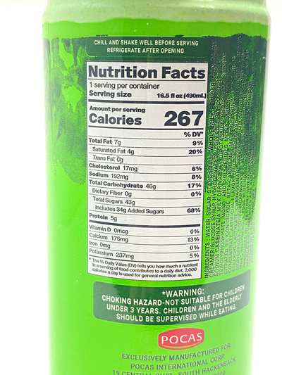 Pocas Bubble Tea Honeydew 16.5 fl oz 490mL