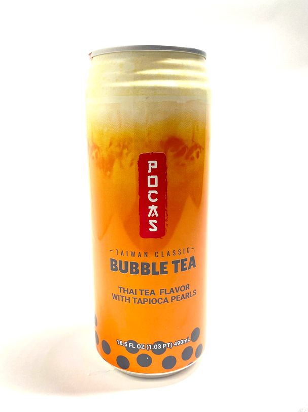 Pocas Bubble Tea Thai Tea 16.5 fl oz 490mL