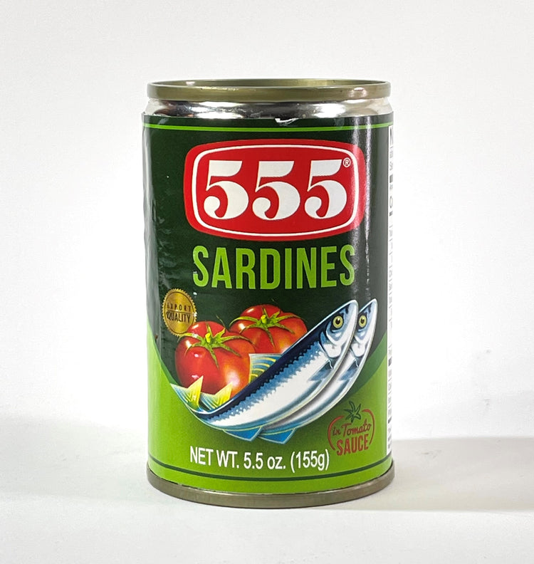 555 Sardines in Tomato Sauce Green 5.5 oz