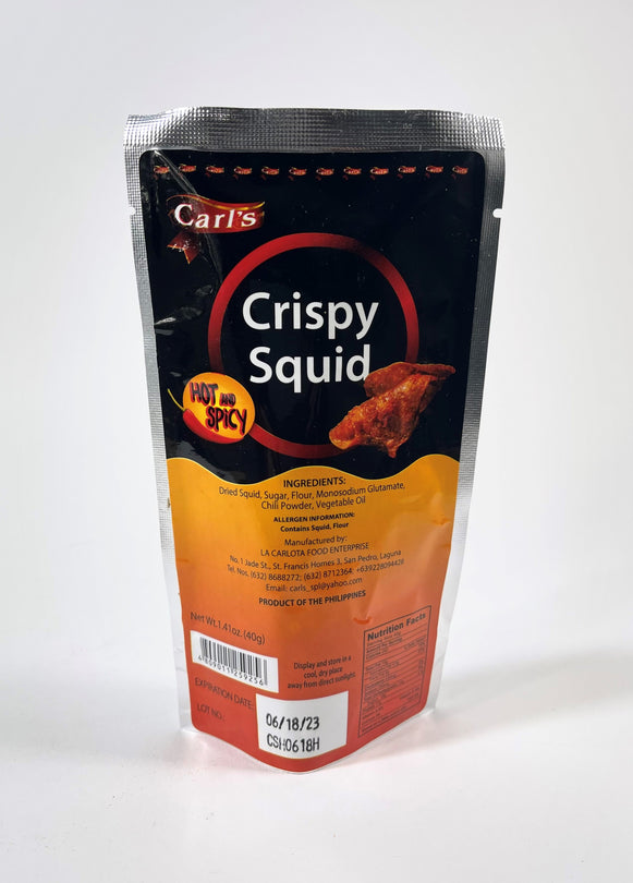 Carl's Crispy Squid Hot and Spicy PUSIT 40 g