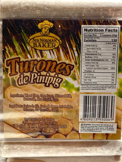 Sir Norman Turones de Pinipig 8.6 oz