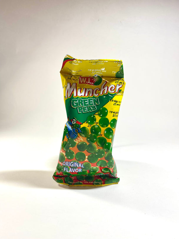 W.L. Muncher Green Peas Original Flavor 2.46oz 70g