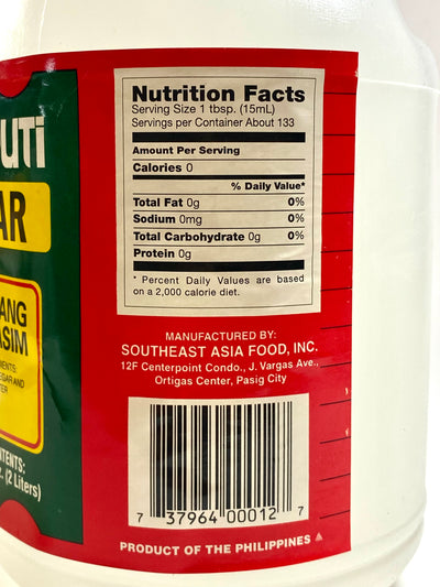 Datu Puti Vinegar (Suka Maasim) 2L (Medium Size)