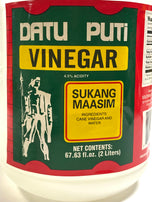 Datu Puti Vinegar (Suka Maasim) 2L (Medium Size)