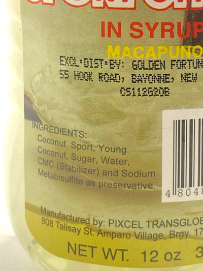 Florence Coconut Sport Strings in Syrup Macapuno 12 oz (340 g)