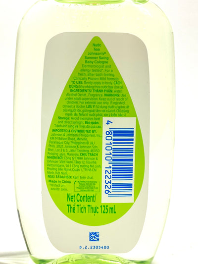 Johnson's Baby Cologne - Summer Swing 125ml