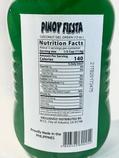 Pinoy Fiesta Coconut Gel Nata de Coco (Green) 12oz