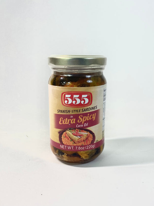 555 Spanish Style Sardines in Extra Spicy Corn Oil 7.8 oz