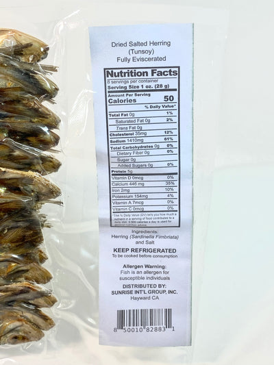 Sunrise Dried Salted Herring (Tunsoy) 8oz