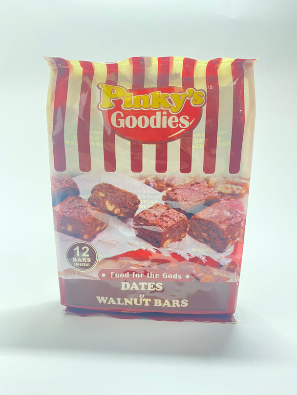 Pinky's Goodies Food for the Gods Dates and Walnut Bars (12 Bars) 216g (7.6 oz)