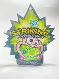 Striking Greenapple Popping Candy 20 Pouches x 0.53 oz (1.5g)