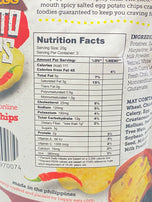 Stips Chips Salted Egg Potato Chips Spicy Small 60 g 2.12 oz