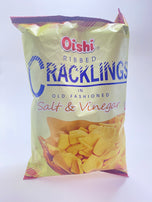 Oishi Cracklings Salt and Vinegar Large 3.17 oz (90 g)