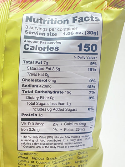 Oishi Cracklings Salt and Vinegar Large 3.17 oz (90 g)