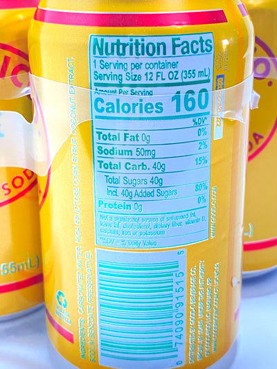 Rico Coco Soda Yellow 12 fl oz (355mL)
