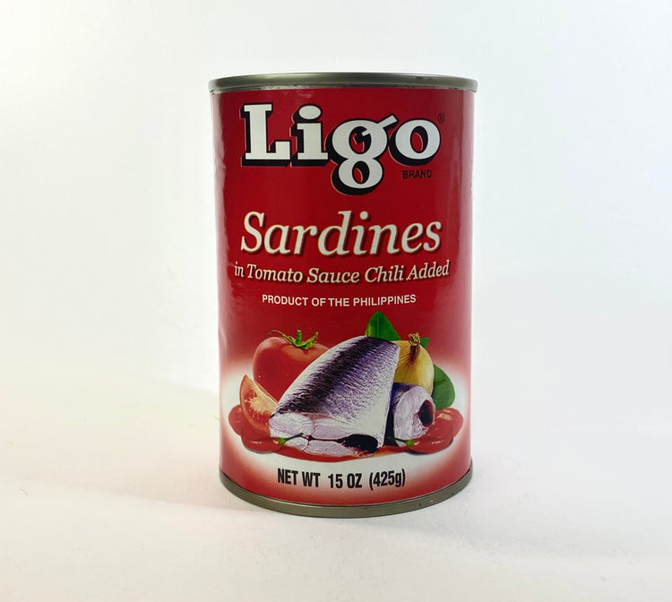 Ligo Sardines in Tomato Sauce Chili Added (Red) Large 15oz