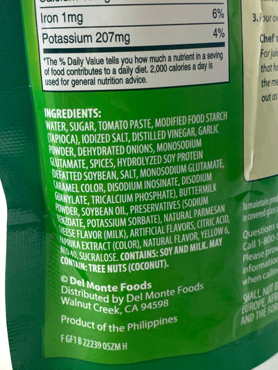 Del Monte Filipino Style Spaghetti Sauce 1kg