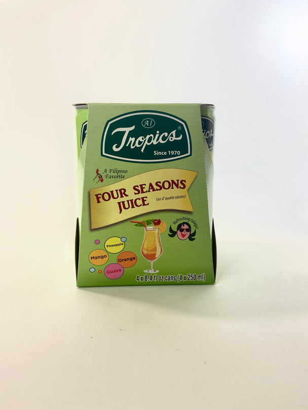 Tropics Four Seasons Juice 8.4 fl oz x4