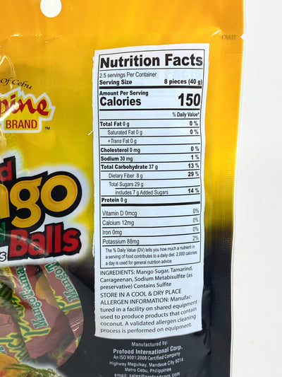 Philippine Brand Dried Mango Tamarind Balls 100 g