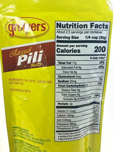 Growers Glazed Pili Nuts 80g