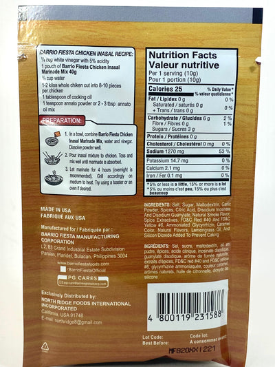 Barrio Fiesta Bacolod Style Chicken Inasal Mix 1.41oz