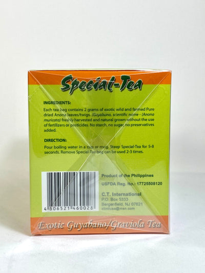 Special-Tea Exotic Soursop/Guyabano Graviola Tea (30 Tea Bags) 60g