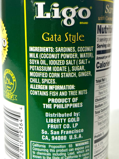 Ligo Gata Style Sardines 5.5 oz