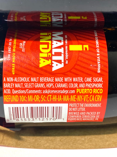 Malta India Malt Drink (6 Pack x 7 fl oz)