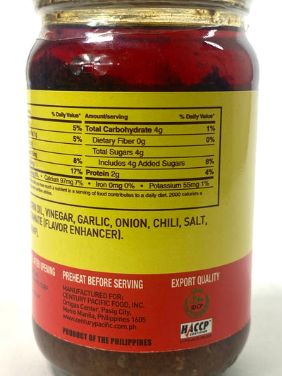 Kamayan Sauteed Shrimp Paste BAGOONG Spicy 8.85 oz 250 g (Small)