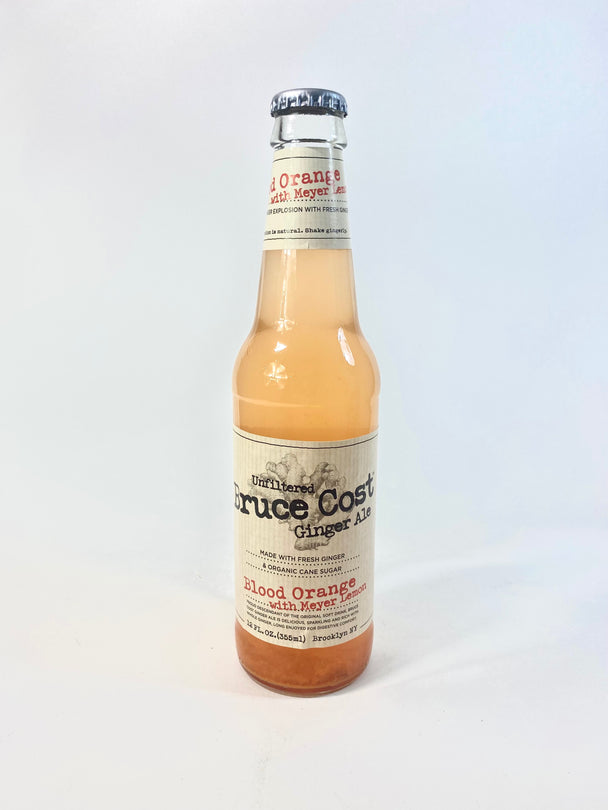 Unfiltered Bruce Cost Ginger Ale Blood Orange with Meyer Lemon 12 fl oz