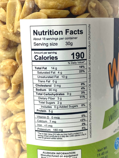 Wow Mani (Peanut) with Garlic Large 19.40 oz