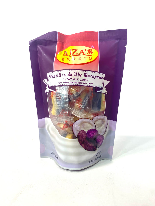 Aiza's Sweets Pastillas de Ube Macapuno 4.72 oz